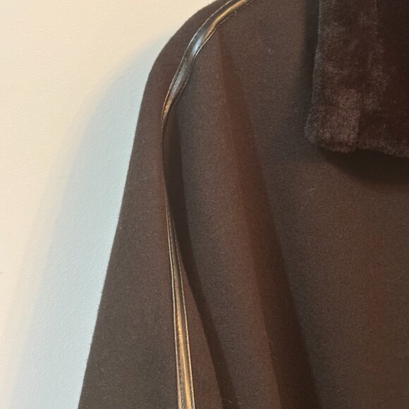 NWT BCBG Black Women's Cape Coat - Picture 7 of 9